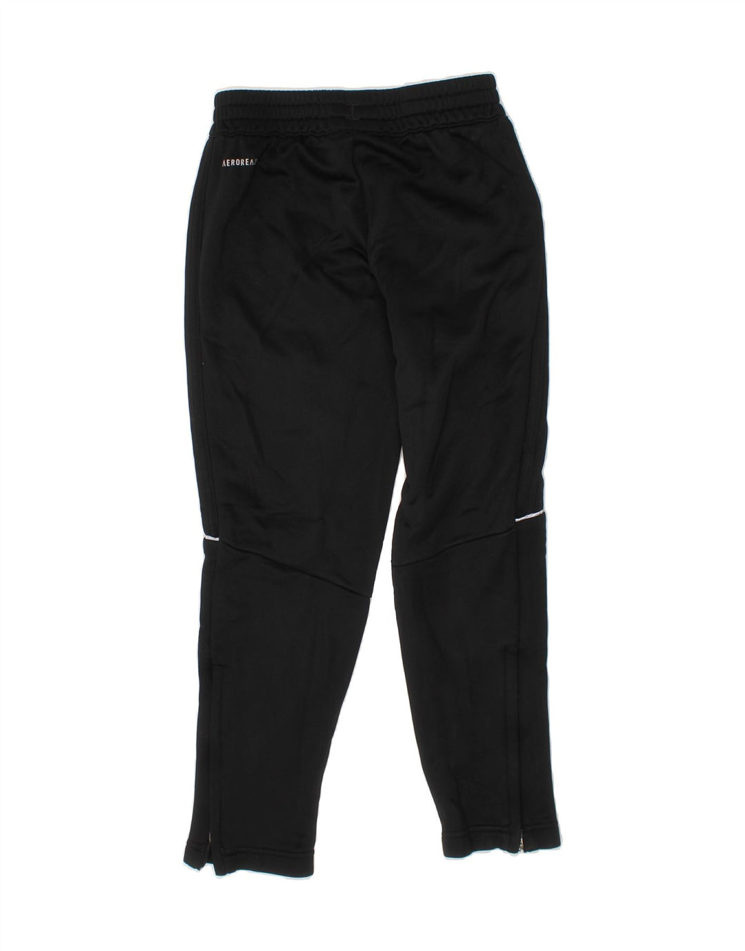 ADIDAS Boys Aeroready Tracksuit Trousers 7-8 Years  Black Polyester Vintage Adidas and Second-Hand Adidas from Messina Hembry 