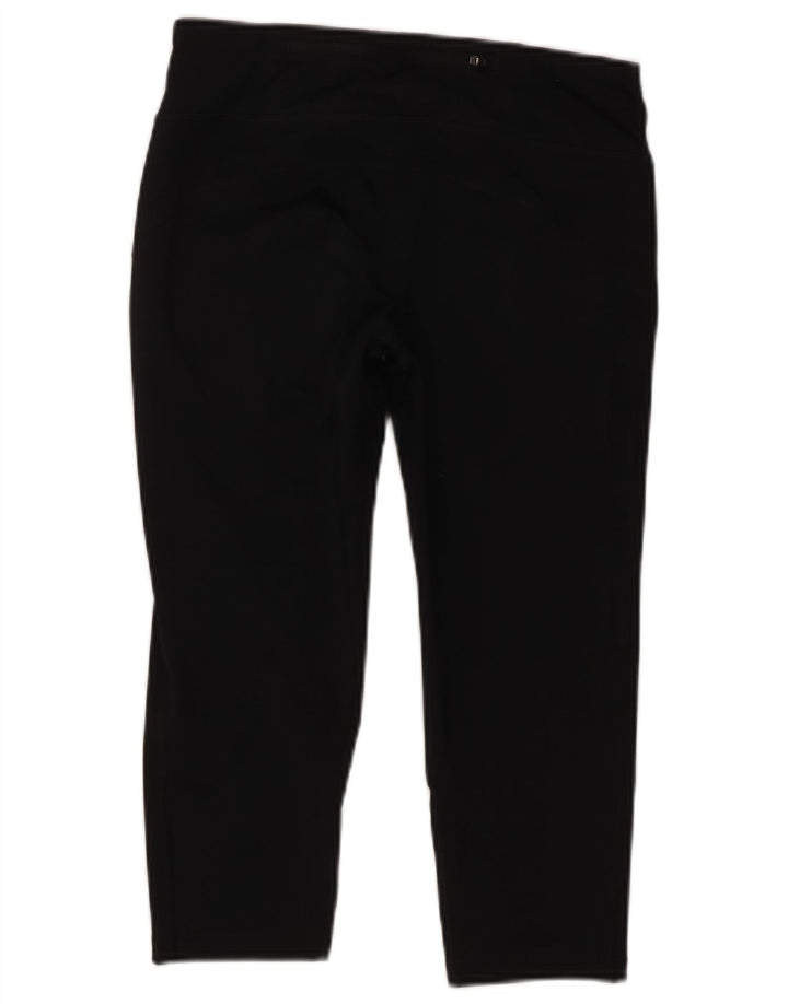 Nike Damen Climalite Capri Leggings UK 10 Small Schwarz Polyester