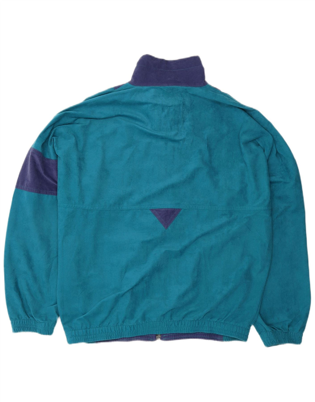 Great Escapes Herren-Trainingsanzug-Oberteiljacke IT 48 Mittelblauer Farbblock