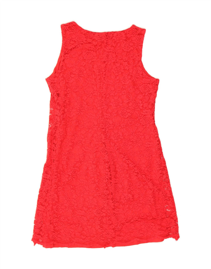CHAPS Womens Sleeveless A-Line Dress US 16 2XL Red Nylon Vintage Chaps and Second-Hand Chaps from Messina Hembry 