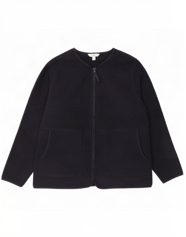 Marks & Spencer Damen Fleecejacke UK 16 Large Marineblau Polyester