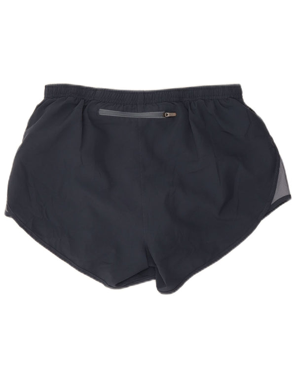 Nike Damen Dri Fit Sport Shorts UK 8 Small Marineblau Colourblock Polyester
