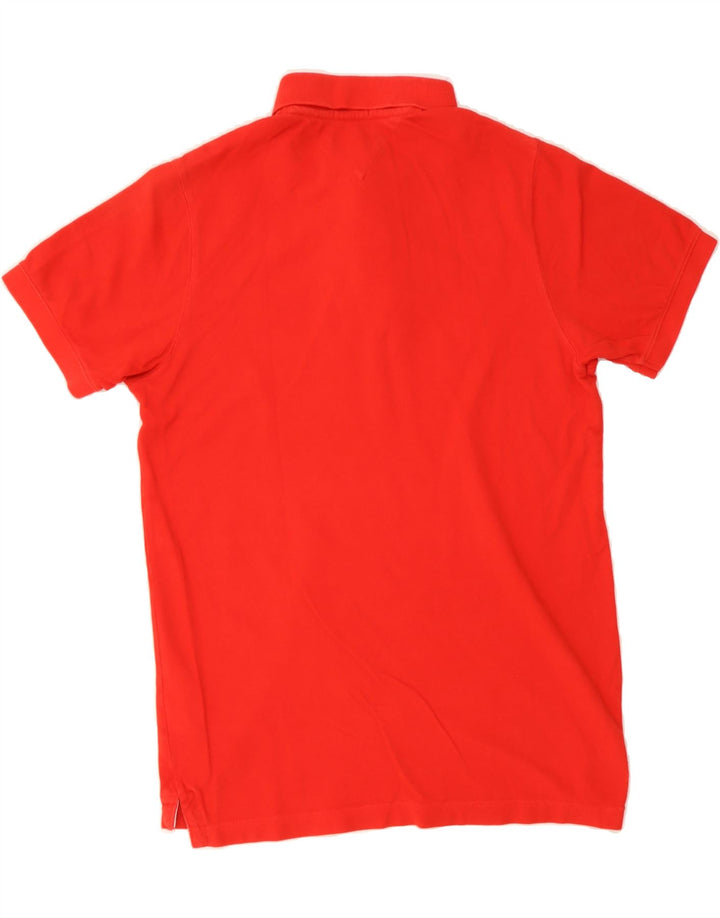 TOMMY HILFIGER Mens Polo Shirt Large Red Cotton Vintage Tommy Hilfiger and Second-Hand Tommy Hilfiger from Messina Hembry 
