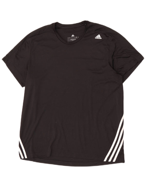 Adidas Herren Climalite T-Shirt Top XL Schwarz Polyester