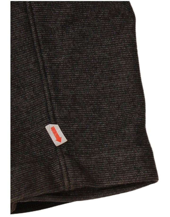 Superdry Herren-Windbreakerjacke mit Kapuze, UK 38, mittelgraues Polyester