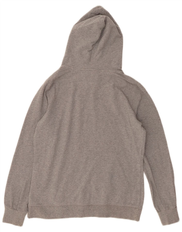 CHAMPION Damen Heritage Fit Graphic Hoodie Pullover UK 14 Large Grau