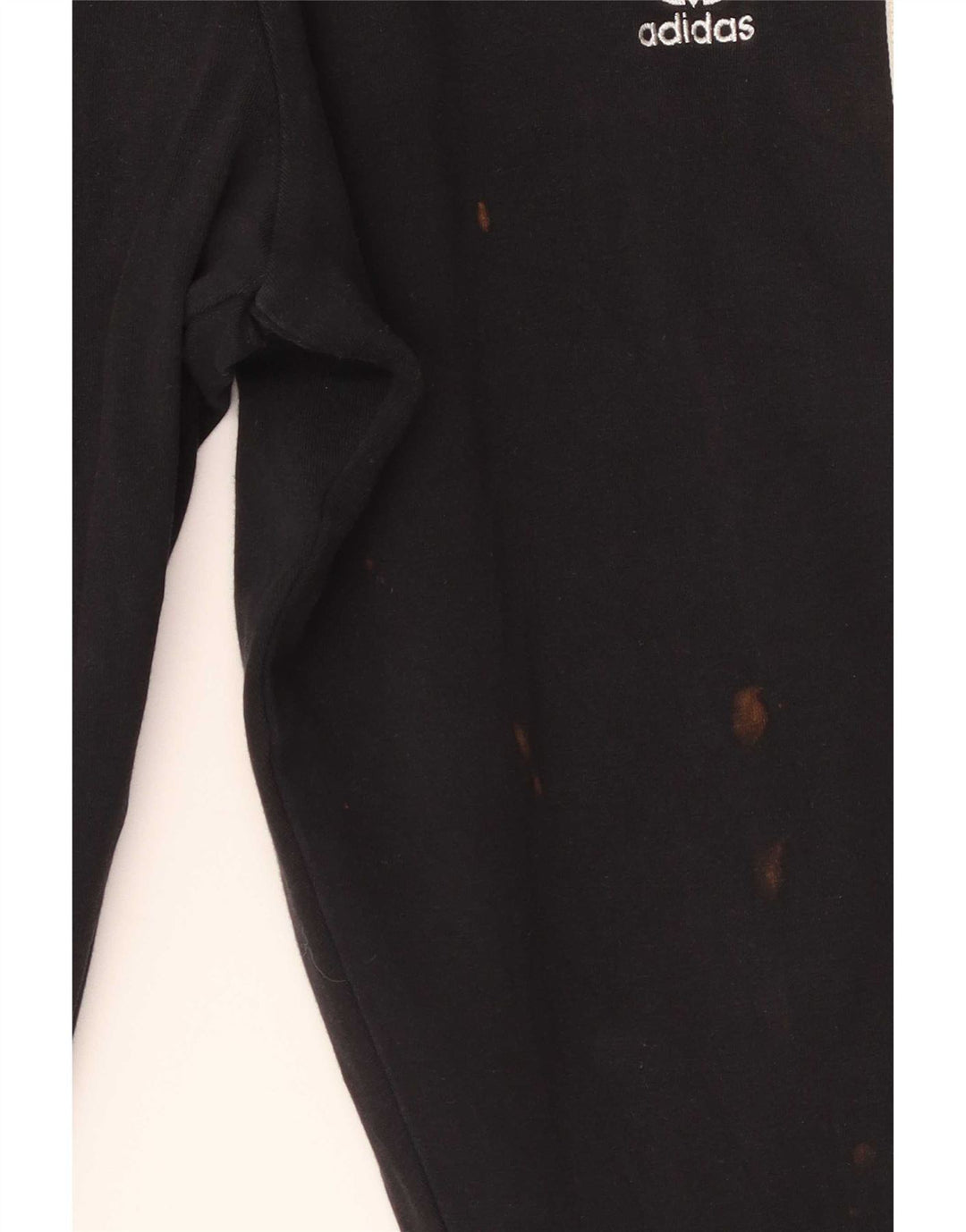 Adidas Herren Leggings UK 12 Medium Schwarz Baumwolle