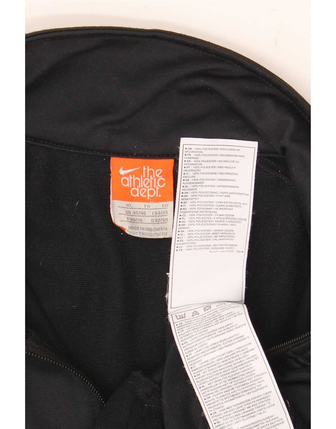 Nike Herren-Trainingsanzugoberteil, UK-Größe 46/48, XL, Schwarz, Colourblock-Polyester