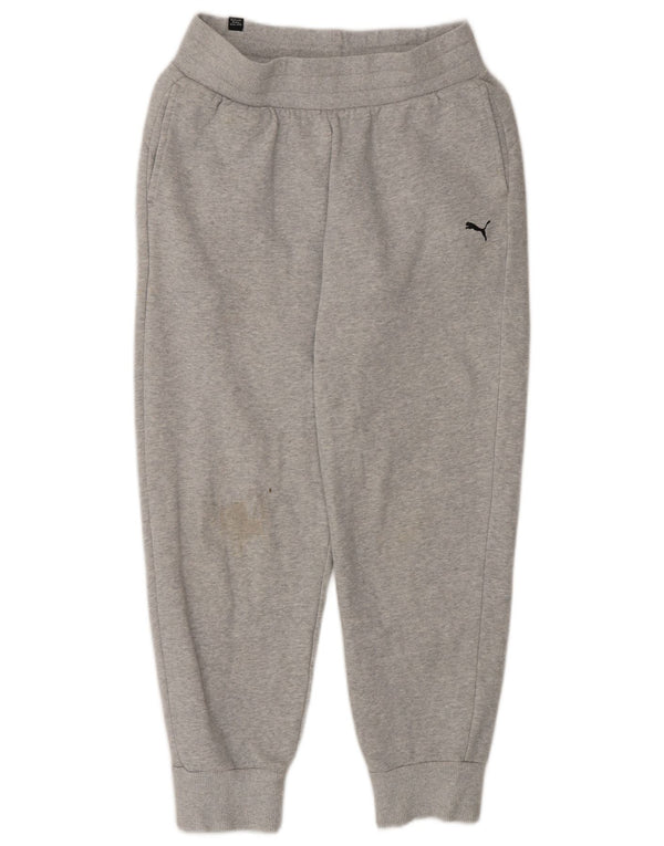 Puma Damen Trainingshose Jogger UK 10 Small Grau Baumwolle