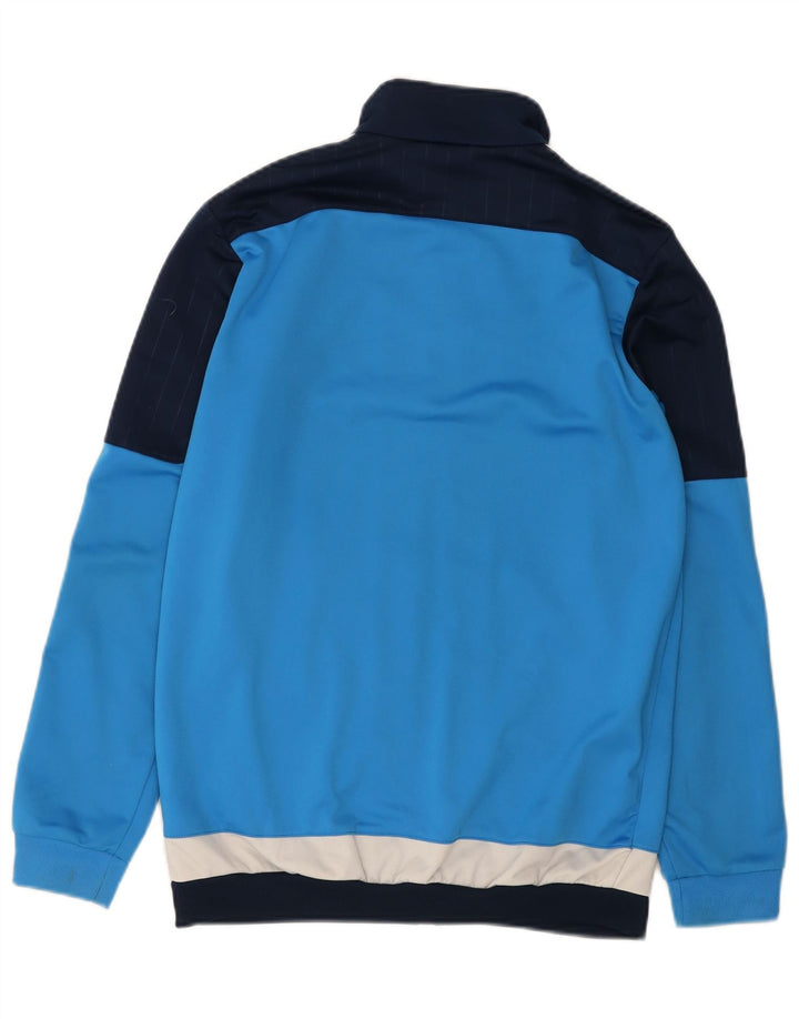 Adidas Herren-Trainingsanzug mit grafischem Oberteil, klein, blau, Farbblock-Polyester