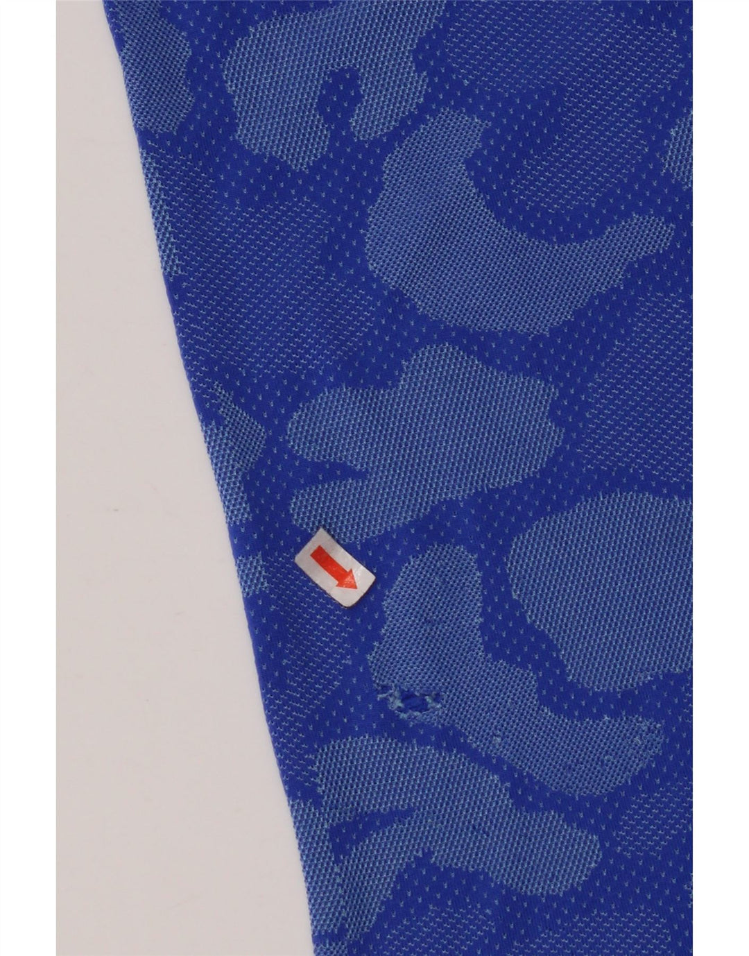 NIKE Damen Dri Fit T-Shirt Top UK 10 Small Blue Camouflage