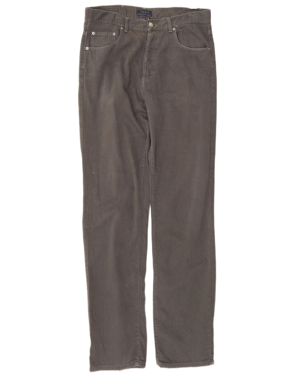 Zara Herren Slim Casual Hose EU 44 Large W34 L34 Graue Baumwolle