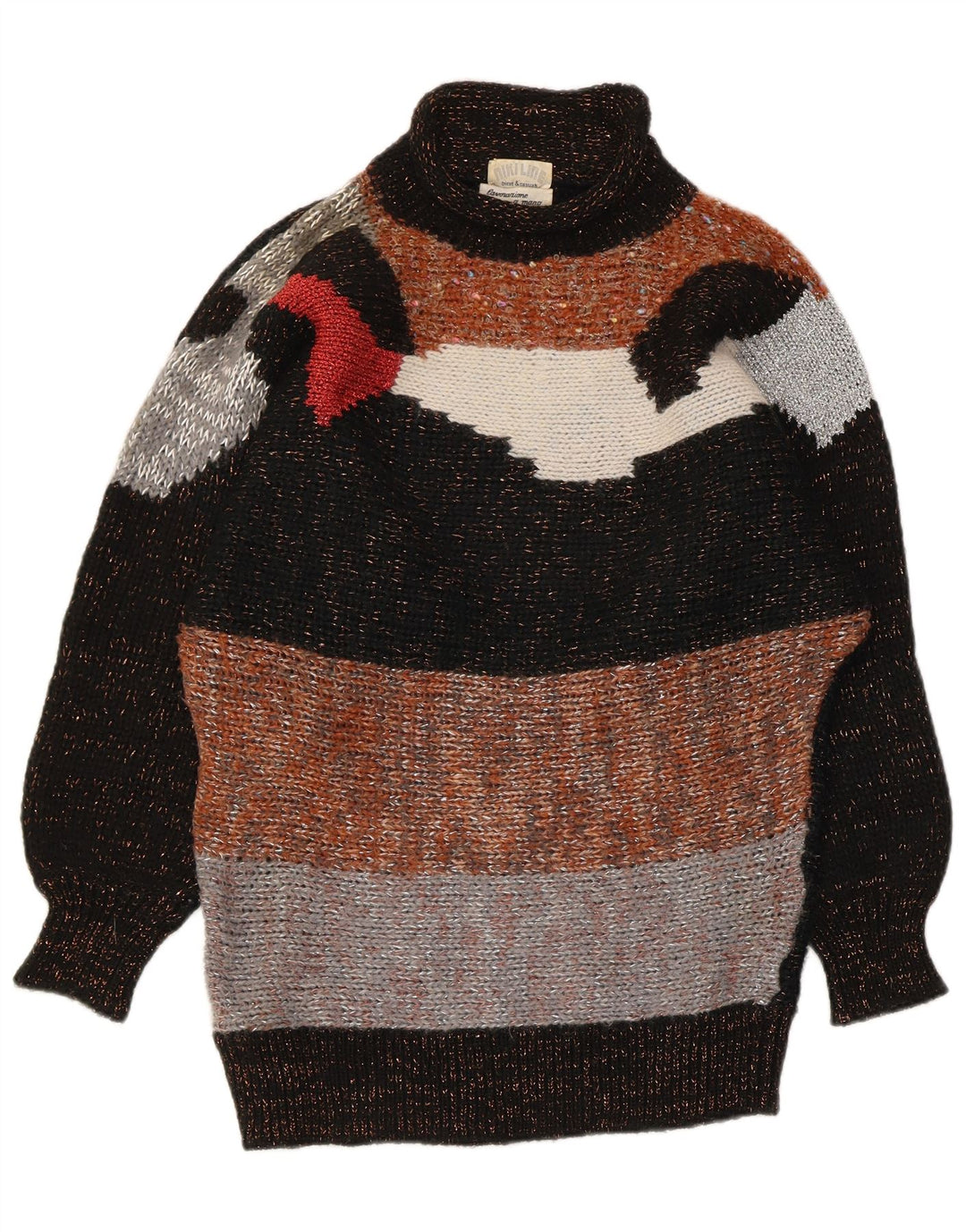 Niki Line Damen-Pullover mit Rollkragen, Gr. 16, Größe L, mehrfarbig