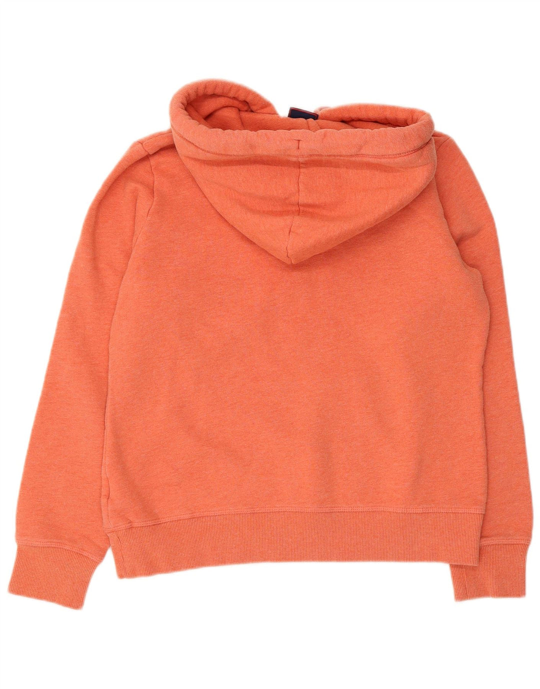 Superdry Damen Kapuzenpullover UK 12 Mittelorange Baumwolle