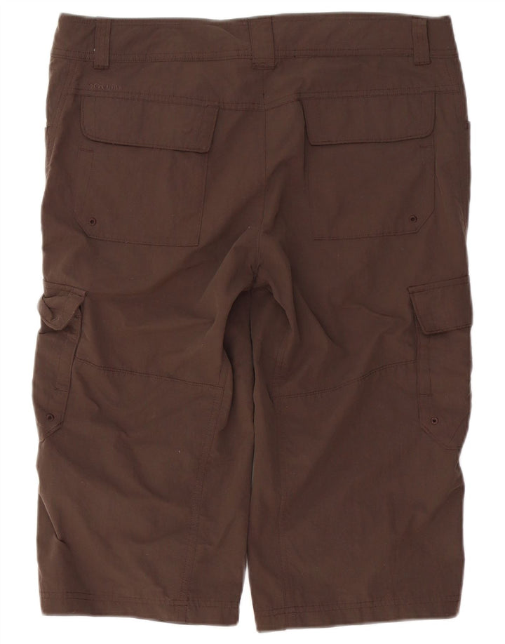 Columbia Damen Bermuda Cargo Shorts US 12 Large W36 Braunes Nylon