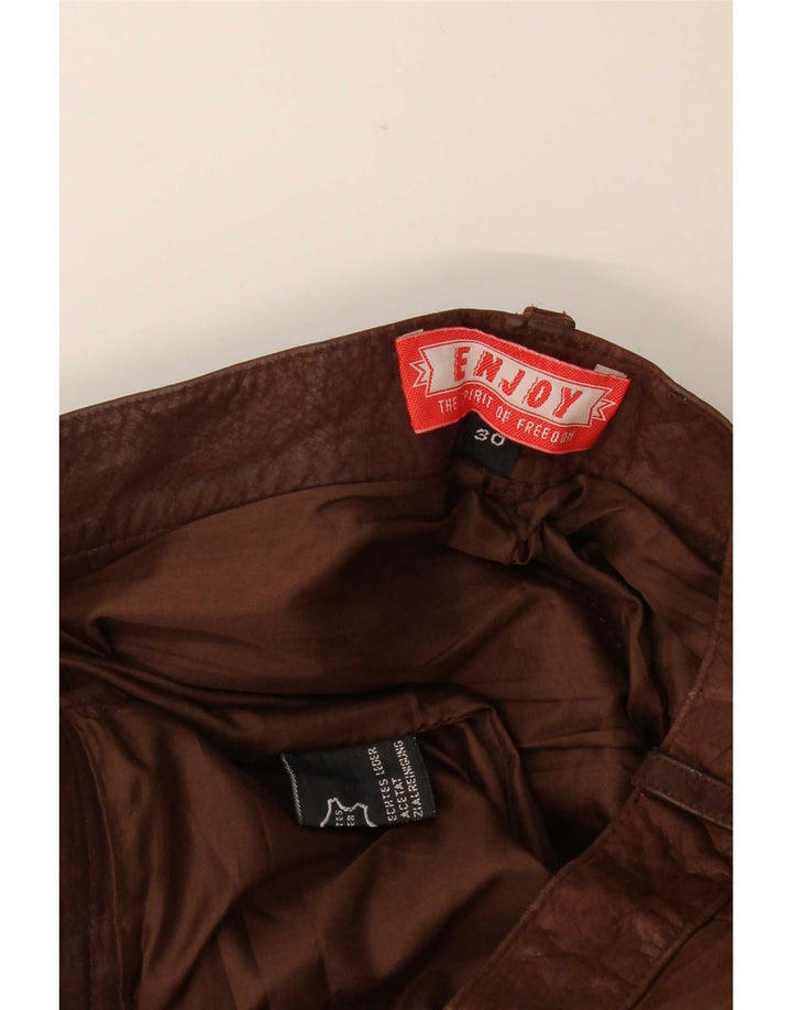 ENJOY Herren Lederhose W30 L34 Braun