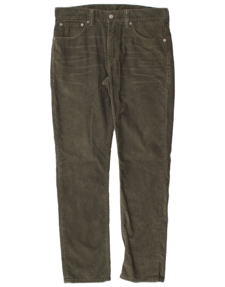 LEVI'S Herren 511 Slim Cordhose W32 L30 Khaki Baumwolle