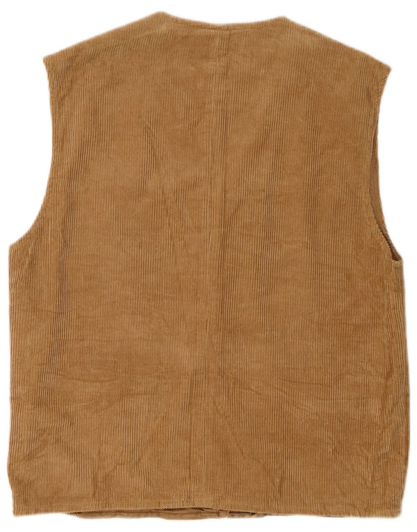 Belfe Damen Cordweste IT 48 XL Braun Rayon