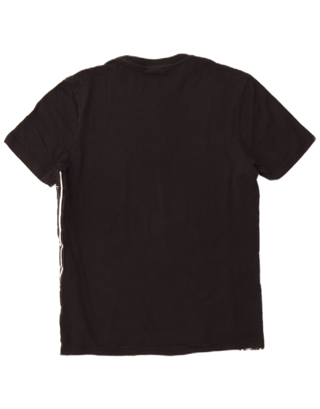 Diadora Herren Grafik-T-Shirt-Oberteil aus mittelschwarzer Baumwolle