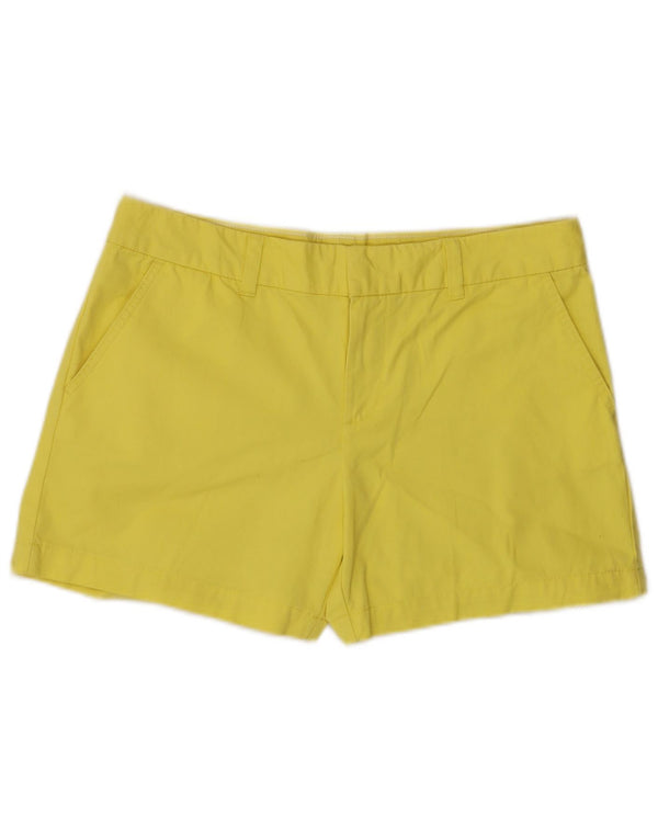 Tommy Hilfiger Damen Chino-Shorts US 10 Large W34 Gelbe Baumwolle