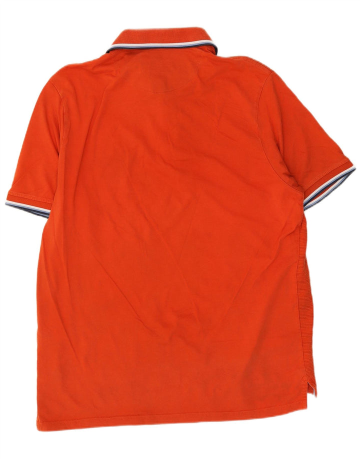 Marks & Spencer Herren Blue Harbor Relaxed Fit Poloshirt Large Orange