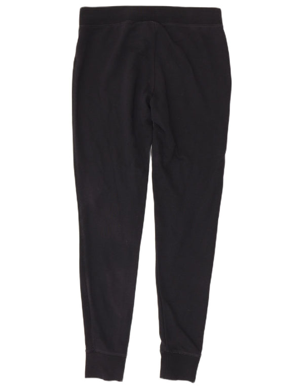 Nike Damen Trainingshose Jogger UK 12 Mittelschwarze Baumwolle