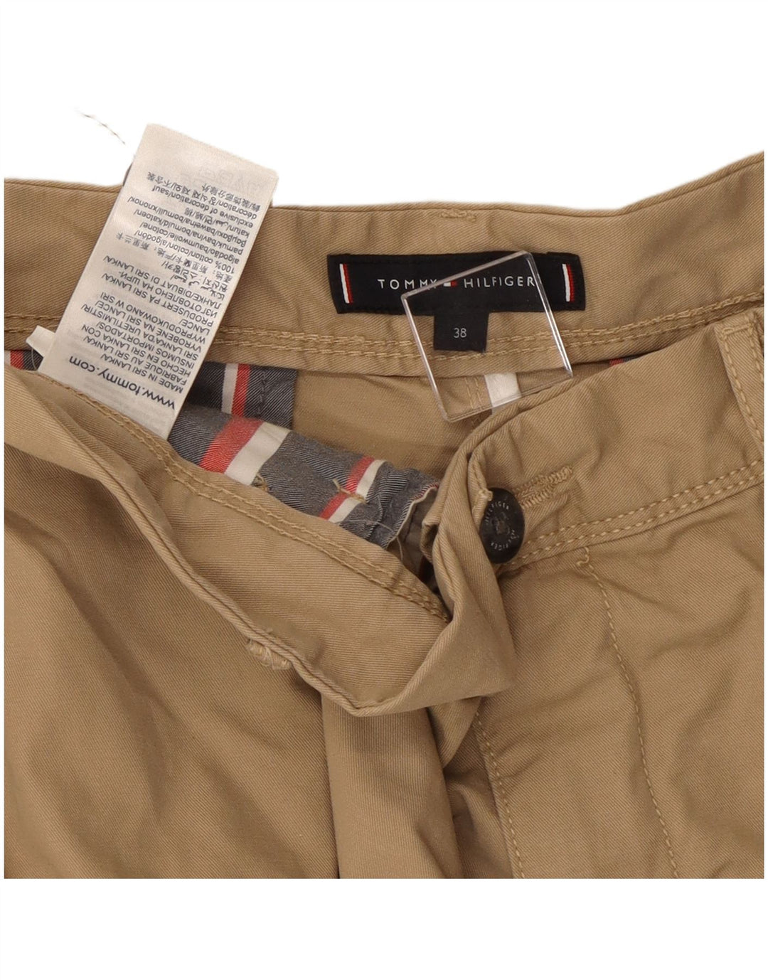 TOMMY HILFIGER Herren Cargo Shorts W38 XL Beige Baumwolle
