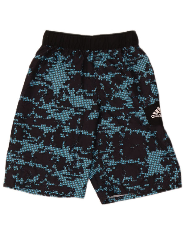 Adidas Sportshorts mit Grafik für Jungen, 8–9 Jahre, Größe S, blau, geometrisch, Sport