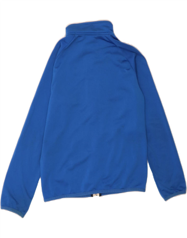 ADIDAS Boys Tracksuit Top Jacket 9-10 Years Navy Blue Colourblock Vintage Adidas and Second-Hand Adidas from Messina Hembry 
