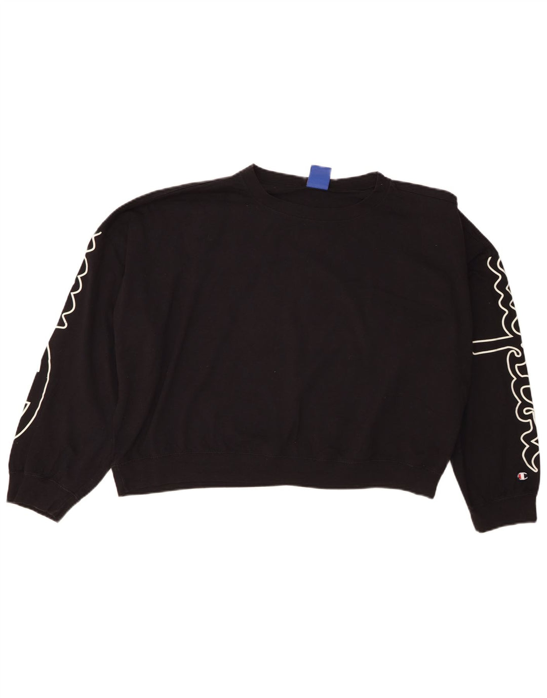 Champion Damen-Pullover mit übergroßem Grafik-Sweatshirt, Gr. 14, mittelschwarz