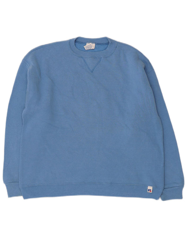 Russell Athletic Jungen-Sweatshirt-Pullover, 11–12 Jahre, blaue Baumwolle