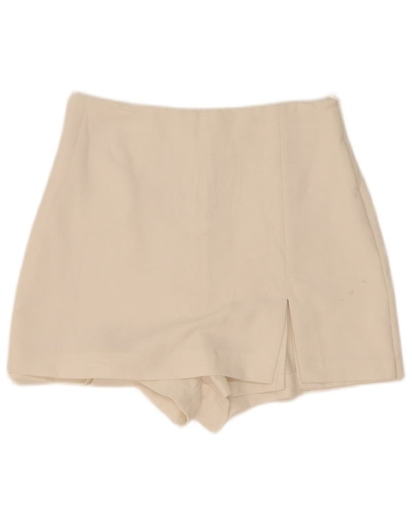 Zara Damen Skort Hot Pants Medium W28 Weiß