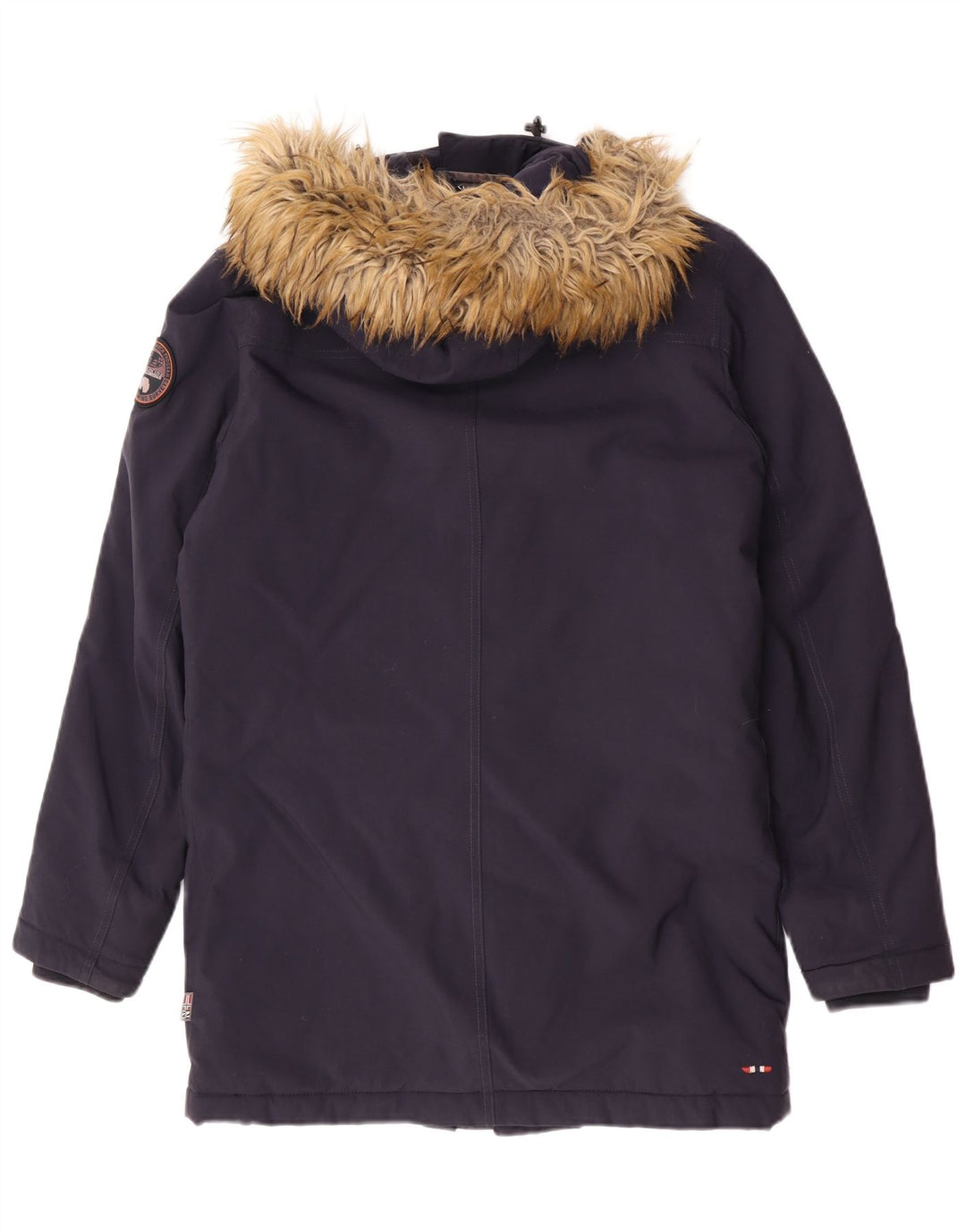 Napapijri Herren-Parka mit Kapuze, UK 36, Größe S, Marineblau, Polyamid
