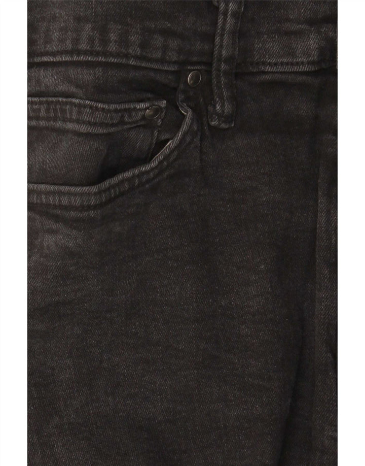 Marks & Spencer Herren Slim Jeans W34 L31 Schwarze Baumwolle