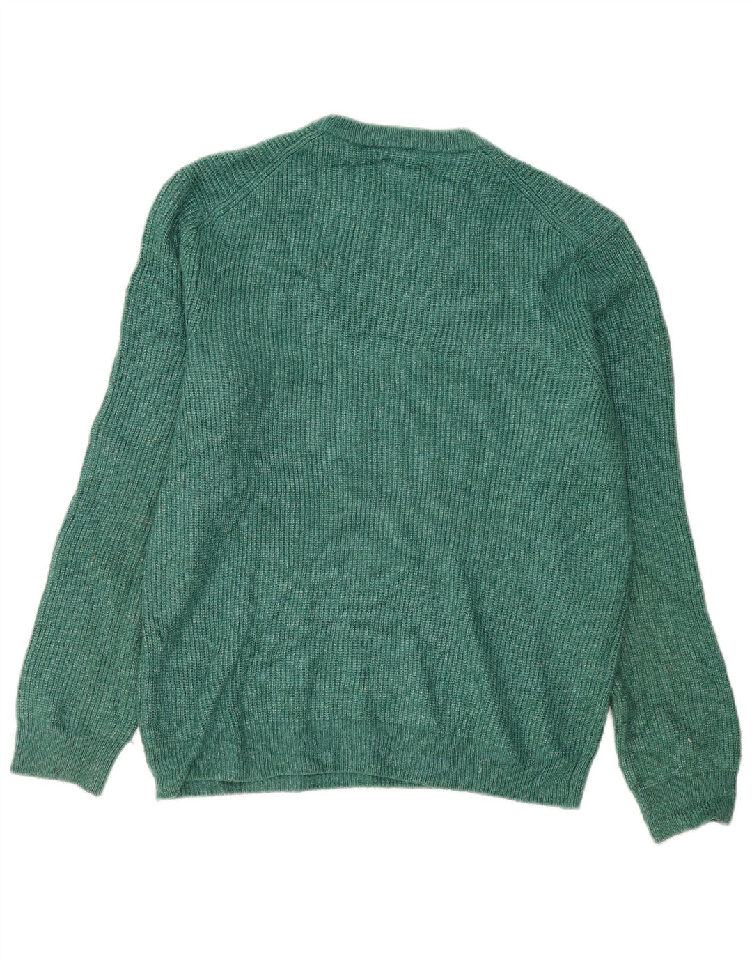 Marks & Spencer Herren-Pullover mit Rundhalsausschnitt, Größe L, Grün, Polyamid
