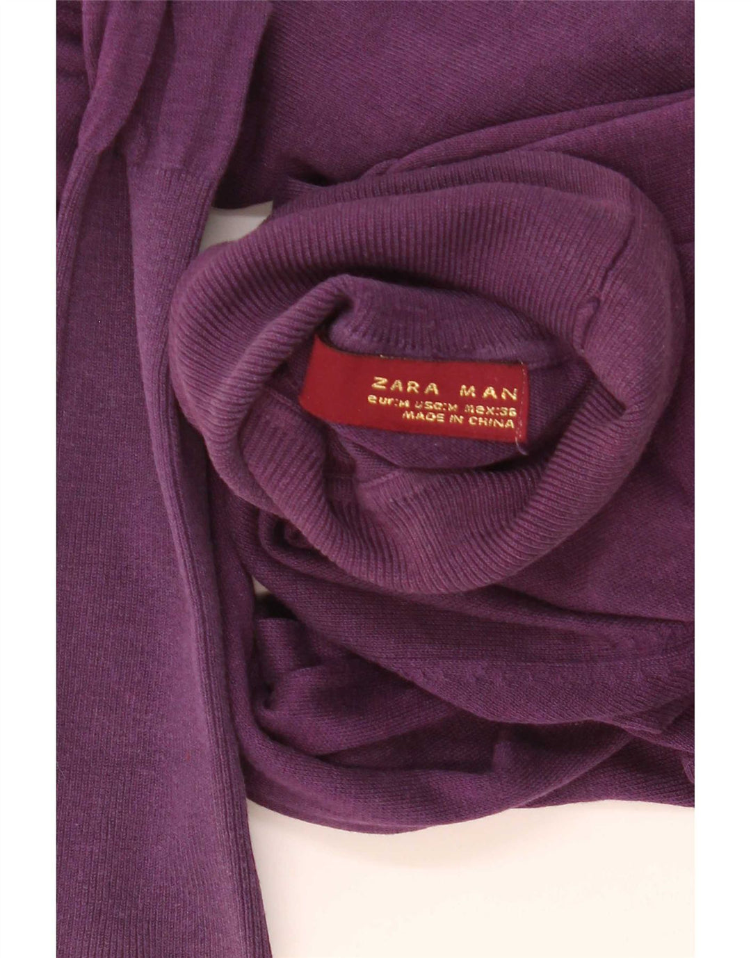 Rollkragenpullover für Herren von Zara, mittellila