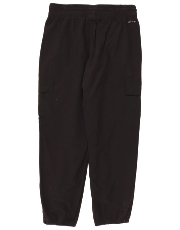 Nike Herren-Cargo-Trainingsanzug-Hose mit lockerer Passform und Jogginghose aus mittelschwarzem Nylon