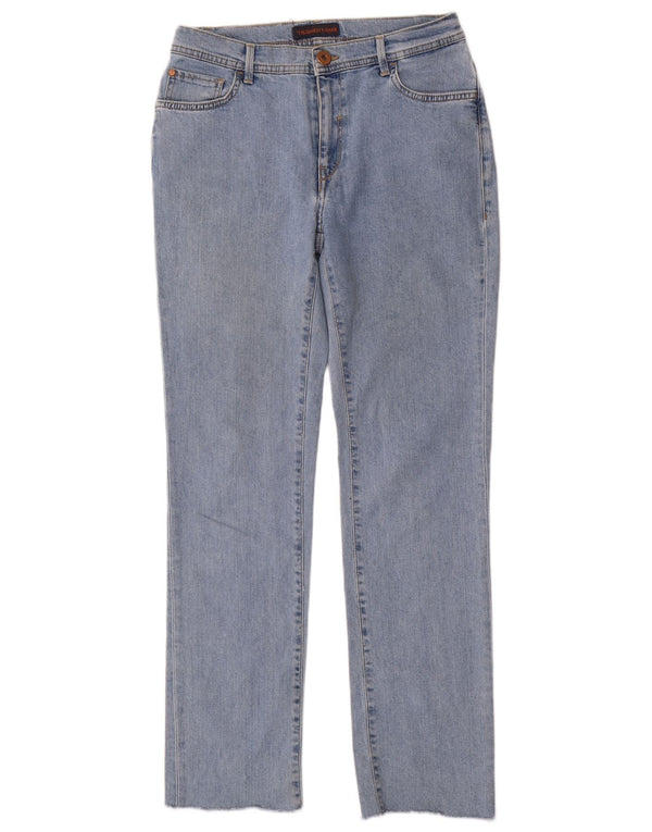 TRUSSARDI Damen Straight Jeans W28 L30 Blaues Polyester
