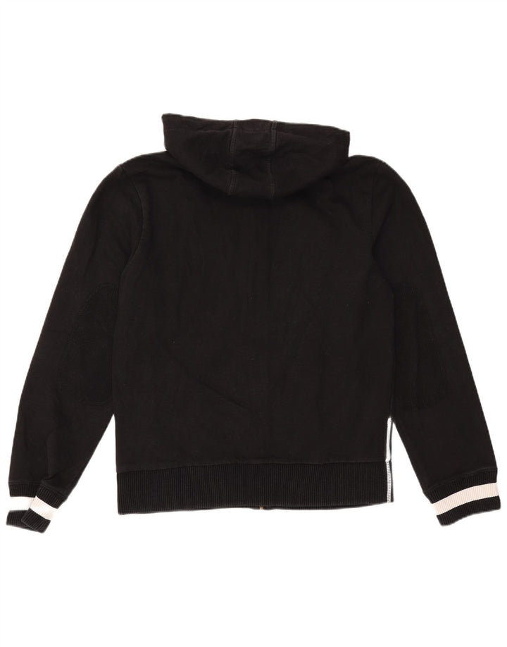 Lee Herren-Kapuzenpullover mit grafischem Reißverschluss, groß, aus schwarzer Baumwolle