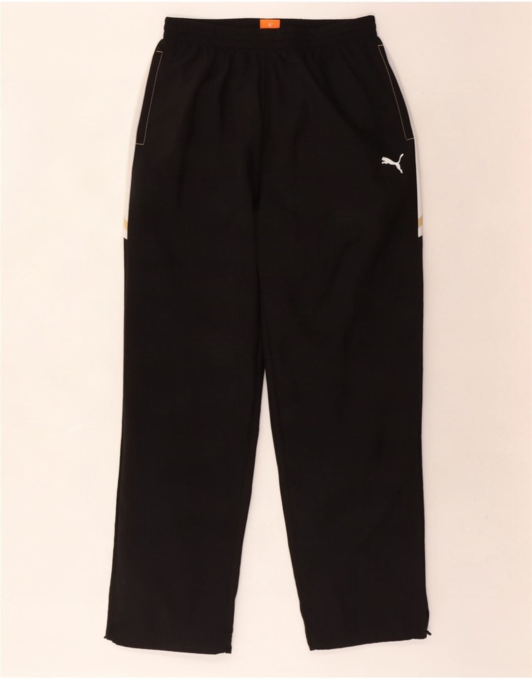 Puma Herren-Trainingshose, groß, schwarzes Farbblock-Polyester
