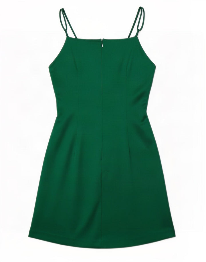 Zara Damen Slip Dress UK 8 Small Grün Polyester