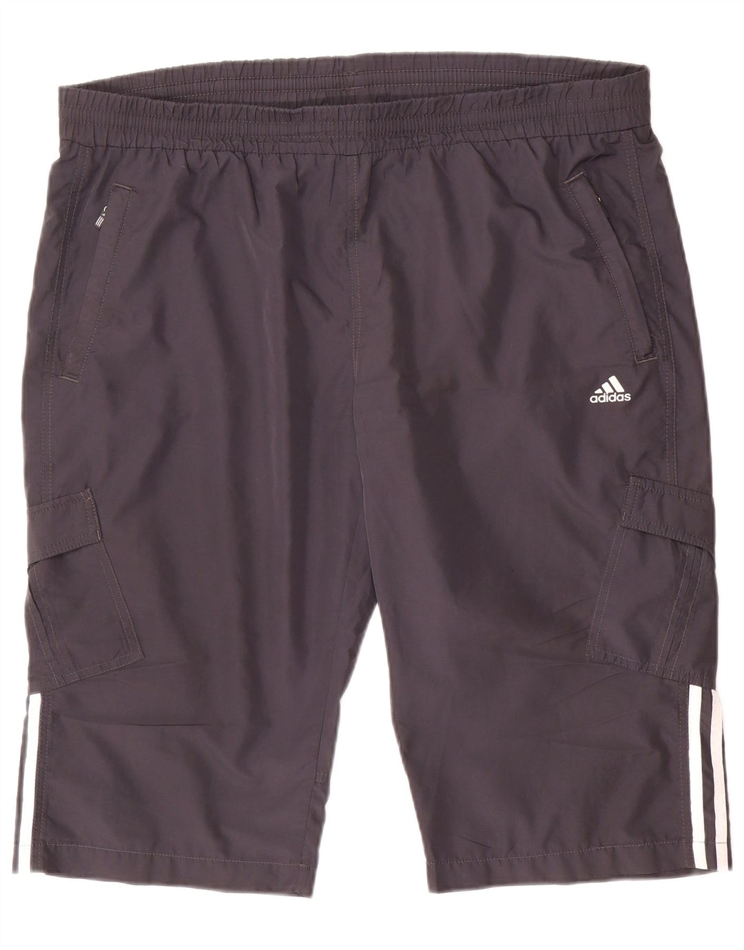 Adidas Damen Sportshorts UK 22 2XL Grau Polyester