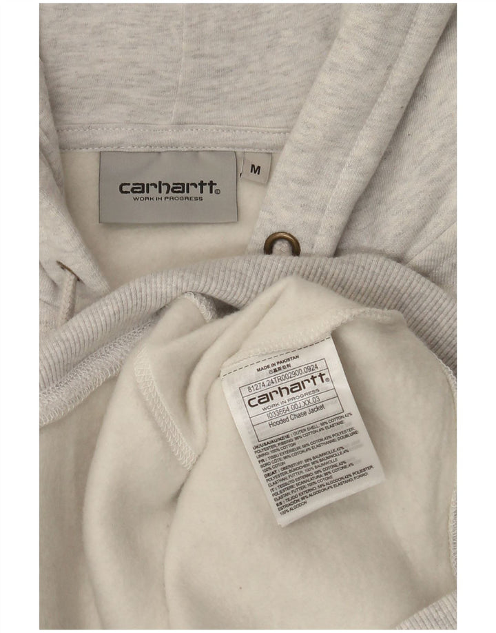 Carhartt Herren-Kapuzenpullover mit Reißverschluss, mittelgraue Baumwolle