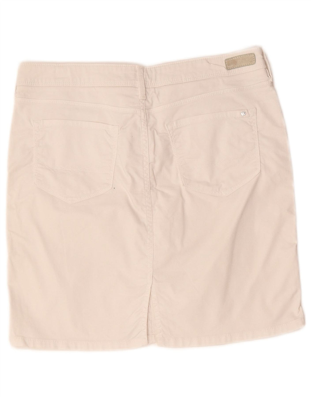 Tommy Hilfiger Damen Minirock US 10 Large W32 Weiße Baumwolle