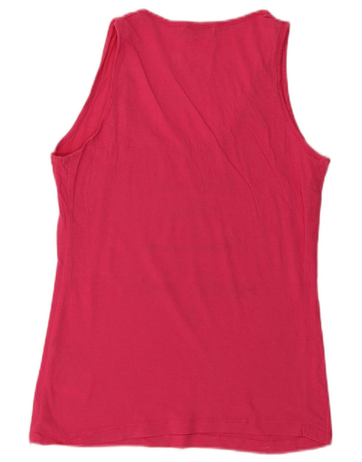 North Sails Womens Graphic Vest Top UK 10 Small Rosa Baumwolle