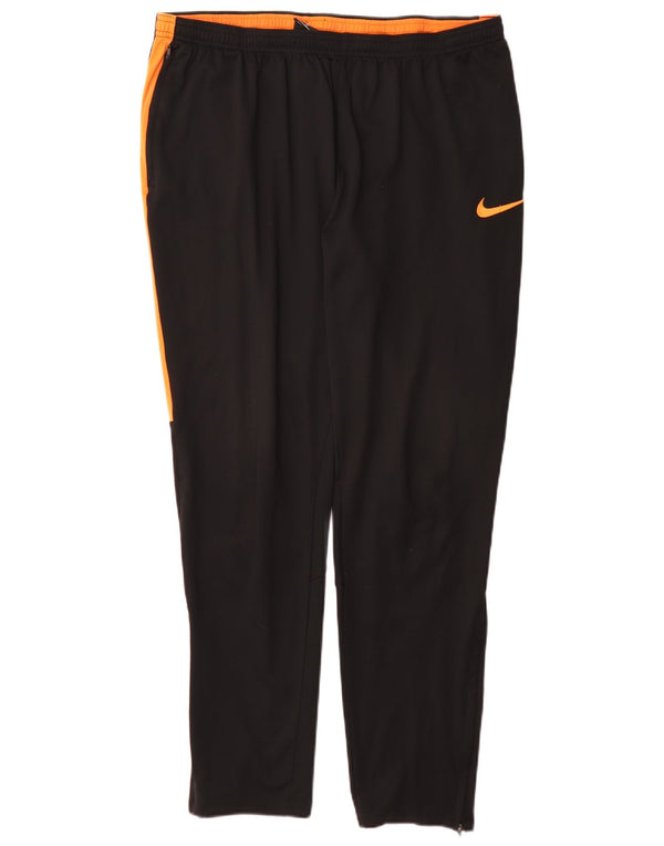 Nike Herren-Trainingshose XL, Schwarz, Colourblock-Polyester, Sport