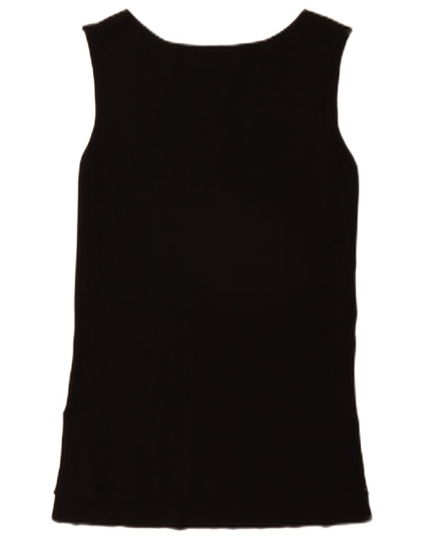 Zara Damen Weste Top UK 10 Small Schwarz