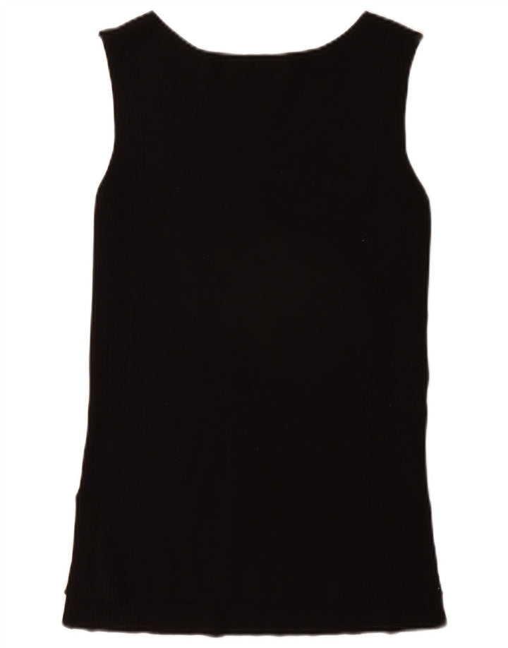 Zara Damen Weste Top UK 10 Small Schwarz