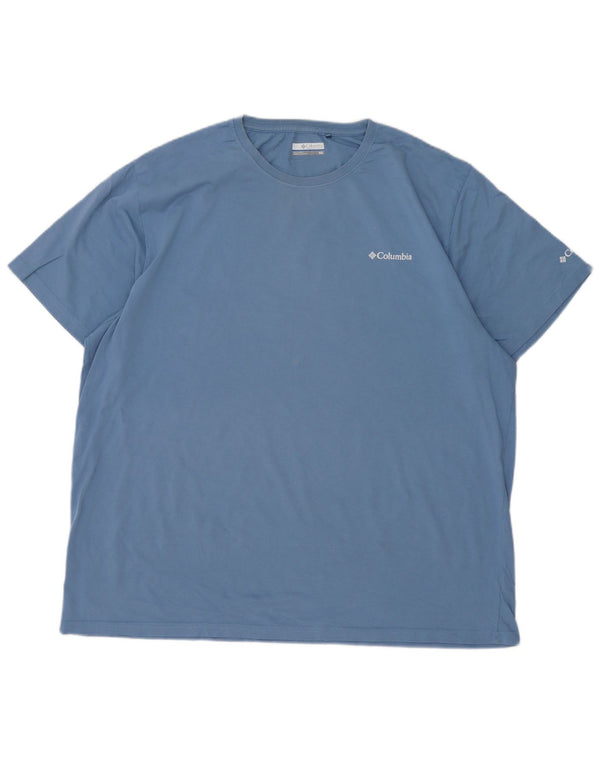 Columbia Herren-T-Shirt mit Grafik, 2XL, blaue Baumwolle