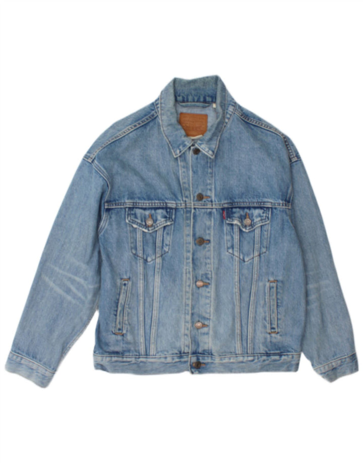 Levi's Herren Jeansjacke UK 34 XS Blaue Baumwolle